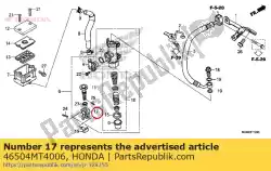 Aqui você pode pedir o junta, haste de freio em Honda , com o número da peça 46504MT4006: