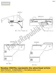 Here you can order the 01 pattern,fr fender,rh,eps from Kawasaki, with part number 560750625: