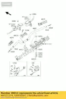 460121274, Kawasaki, porte-poignée, lwr zr1100-c1 kawasaki zrx zxr 1100 1200 1997 1998 1999 2000 2001 2002 2003 2004, Nouveau