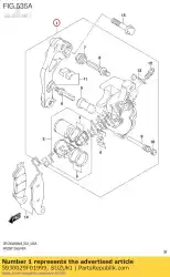 Qui puoi ordinare caliper assy, ?? Fr da Suzuki , con numero parte 5930029F01999: