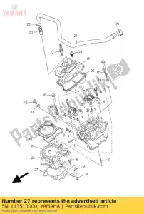 yamaha 5NL113510000 joint, cylindre - La partie au fond