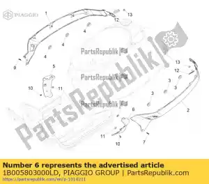 Piaggio Group 1B005803000LD terminale sinistro spoiler - Il fondo