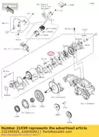 210390005, Kawasaki, escova, conjunto de carbono ksf450b8f kawasaki  kfx kvf ninja z 250 300 360 450 2008 2009 2010 2011 2012 2013 2014 2015 2016 2017 2018 2019 2020 2021, Novo