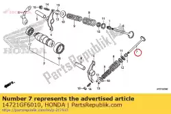 Tutaj możesz zamówić zawór, np. Od Honda , z numerem części 14721GF6010: