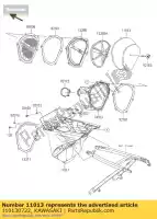 110130722, Kawasaki, elemento-filtro de aire kx250zdf kawasaki kx 250 450 2013 2014 2015 2016, Nuevo