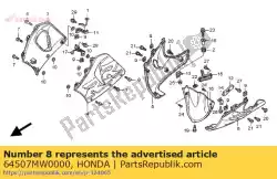Ici, vous pouvez commander le goujon, 6x16 auprès de Honda , avec le numéro de pièce 64507MW0000: