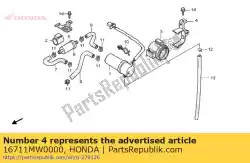 geen beschrijving beschikbaar van Honda, met onderdeel nummer 16711MW0000, bestel je hier online: