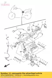 Aquí puede pedir tubo, freno 5 de Yamaha , con el número de pieza 3P62588B0000: