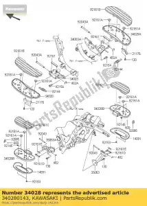 kawasaki 340280143 step, fr, lh vn1700baf - Dół