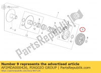 AP2MDA000426, Aprilia, Carcaça da embreagem, completa, Novo