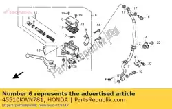 geen beschrijving beschikbaar op dit moment van Honda, met onderdeel nummer 45510KWN781, bestel je hier online: