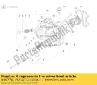 845776, Piaggio Group, guarnizione aprilia piaggio vespa  fly lbmca2100 lbmca220 lbmcd2100 lbmcd2200 liberty lx primavera rp8c52100 rp8c54100 rp8ca1100 rp8ca1200 rp8cd1100 s scarabeo sport city sport city one sprint sr sr motard typhoon vespa primavera vespa sprint zapc506b zapc526b zapc53, Nuovo