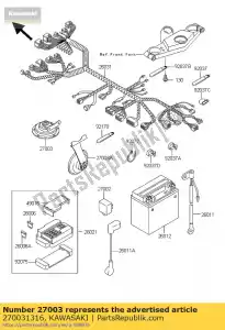 kawasaki 270031316 avvisatore acustico zx400-h2 - Il fondo