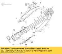 65315500EV, Piaggio Group, lado trasero derecho gilera gp 800, Nuevo