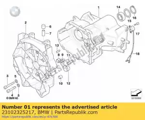 bmw 23102325217 scatola trasmissione, argento, cuscinetto pulito (dal 04/1996) - Il fondo