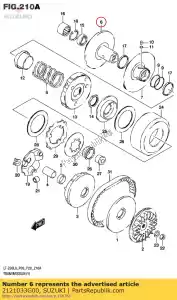 suzuki 2121033G00 faccia, unità fissa - Il fondo