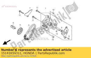 Honda 15141KSVJ11 corrente, bomba de óleo (54l) - Lado inferior