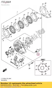 Suzuki 6444031G01 cam,rear brake - Bottom side