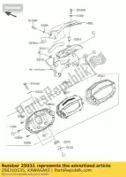 250310535, Kawasaki, conjunto de medidor, combinación zr1000f kawasaki z 1000 2015 2016, Nuevo