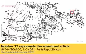 Honda 64544MCA000 came a, régleur - La partie au fond