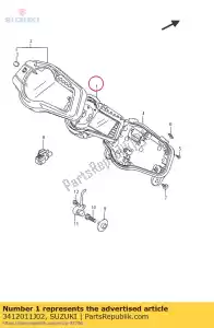 Suzuki 3412011J02 metr, pr?dko?? (km - Dół