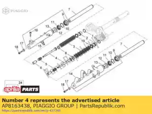 Piaggio Group AP8163438 amortecedor - Lado inferior