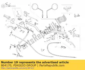 Piaggio Group 864170 flange - Bottom side