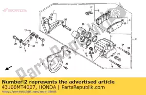 Honda 43100MT4007 zespó? zacisku., rr. - Dół