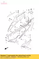 5D7F171E00P5, Yamaha, bedek zijde 5 dpbm13 yamaha yzf r 125 2010 2012, Nieuw