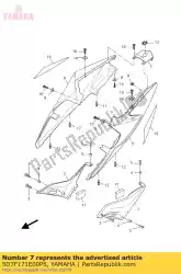 Ici, vous pouvez commander le couvercle côté 5 dpbm13 auprès de Yamaha , avec le numéro de pièce 5D7F171E00P5: