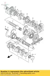 Aquí puede pedir engranaje, 3ro y 4to dr de Suzuki , con el número de pieza 2423132C02: