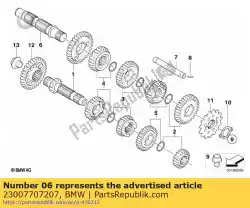 Here you can order the output shaft from BMW, with part number 23007707207: