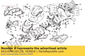 honda 64210MEJJ01ZB cowl assy., fr. center * nh341p * (nh341p pearl fadeless white) - Il fondo