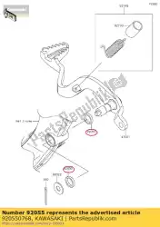 Here you can order the ring-o,13. 1x2. 7 from Kawasaki, with part number 920550768: