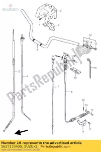 Suzuki 5627133400 poignée d'équilibrage - La partie au fond