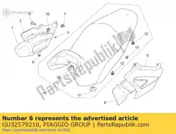 Aquí puede pedir lh protección en blanco de Piaggio Group , con el número de pieza GU32579210: