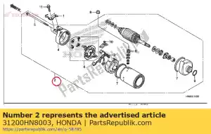 Honda 31200HN8003 motor, startmotor - Onderkant