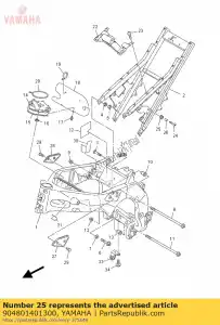 yamaha 904801401300 ilhó - Lado inferior