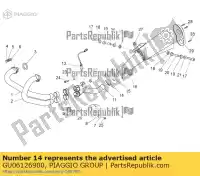 GU06126900, Piaggio Group, Fascetta moto-guzzi griso griso s e griso v ie zgulsg01 zgulsu02 850 1100 1200 2005 2006 2007 2015 2016 2017, Nuovo