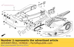 Qui puoi ordinare catena, azionamento (did520vf120zb) (collegamento standard 108l) da Honda , con numero parte 40540KYJ902: