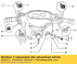 sleutel bediening. Schakelaar van Piaggio Group, met onderdeel nummer 292071, bestel je hier online:
