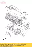 93310225N000, Yamaha, Lager, cilindrisch (51j) yamaha  ty tz wr xg xv xvs ybr yfm yz 125 250 350 400 1992 1993 1994 1995 1996 1997 1998 1999 2000 2001 2002 2003 2004 2005 2006 2007 2008 2009 2010 2011 2012 2013 2014 2015 2016 2017 2018 2019 2020 2021, Nieuw