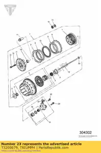 triumph T3200079 bout - Onderkant