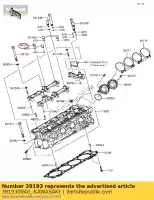 391930040, Kawasaki, pipe-oil zg1400a8f kawasaki  gtr tr 1400 2008 2009 2010 2011 2012 2013 2014 2015 2016 2017, Nuovo