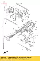 2MH149011000, Yamaha, carburador assy 1 yamaha fz genesis 750, Novo