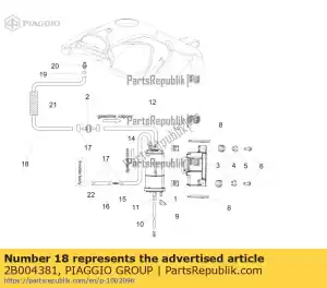 Piaggio Group 2B004381 tubo sae30 - Lado inferior