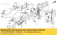 43503MN5006, Honda, connecteur, maître-cylindre (nissin) honda  gl trx 420 500 1500 1988 1989 1990 1991 1992 1993 1994 1995 1996 1997 1999 2000 2010 2011 2012 2013 2019 2021, Nouveau