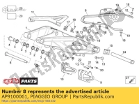 AP9100061, Aprilia, blok przesuwny, Nowy