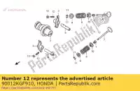 90012KGF910, Honda, vis, réglage poussoir honda sh i  d pspes fes pantheon swing a cbr rw r repsol rs nes arobase rt pes cbr125r cbr125rs cbr125rw fes125 nes150 sh125 sh150 pes125 pes150 fes125a fes150 fes150a sh125s sh150s pes125r pes150r sh125r sh150r sh125d sh150d cbr125rt 150 125 , Nouveau