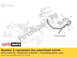 Aprilia AP8144670, Tubo di aspirazione sas, OEM: Aprilia AP8144670